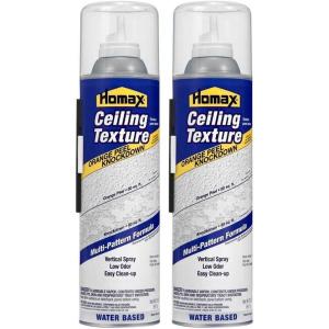 Homax – 41072040679 Aerosol Ceiling Texture Ceiling Texture, Orange Peel and Knockdown, Water Based, 20 oz(20 Ounce (Pack of 2))