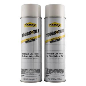 Homax 3157 Tough As Tile Epoxy Enamel Spray Paint, 32 Oz, White